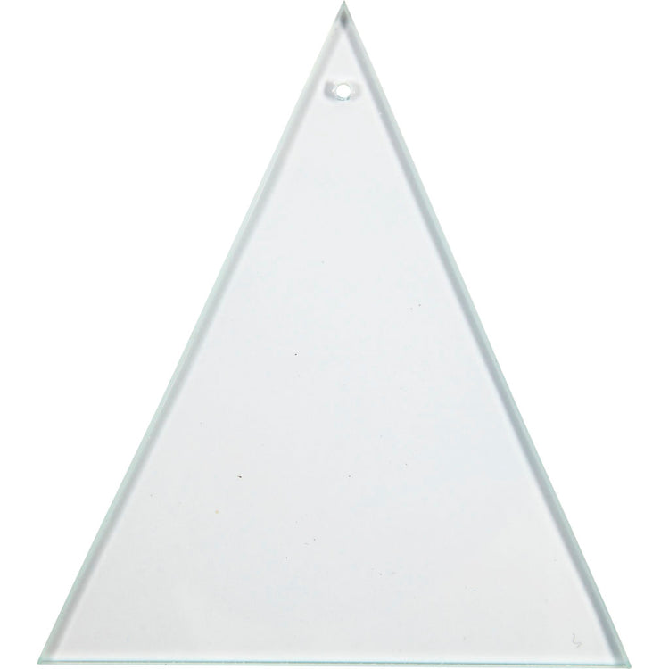 Triangle de plaque de verre de compagnie Creativ avec trou 8x9cm, 10e.