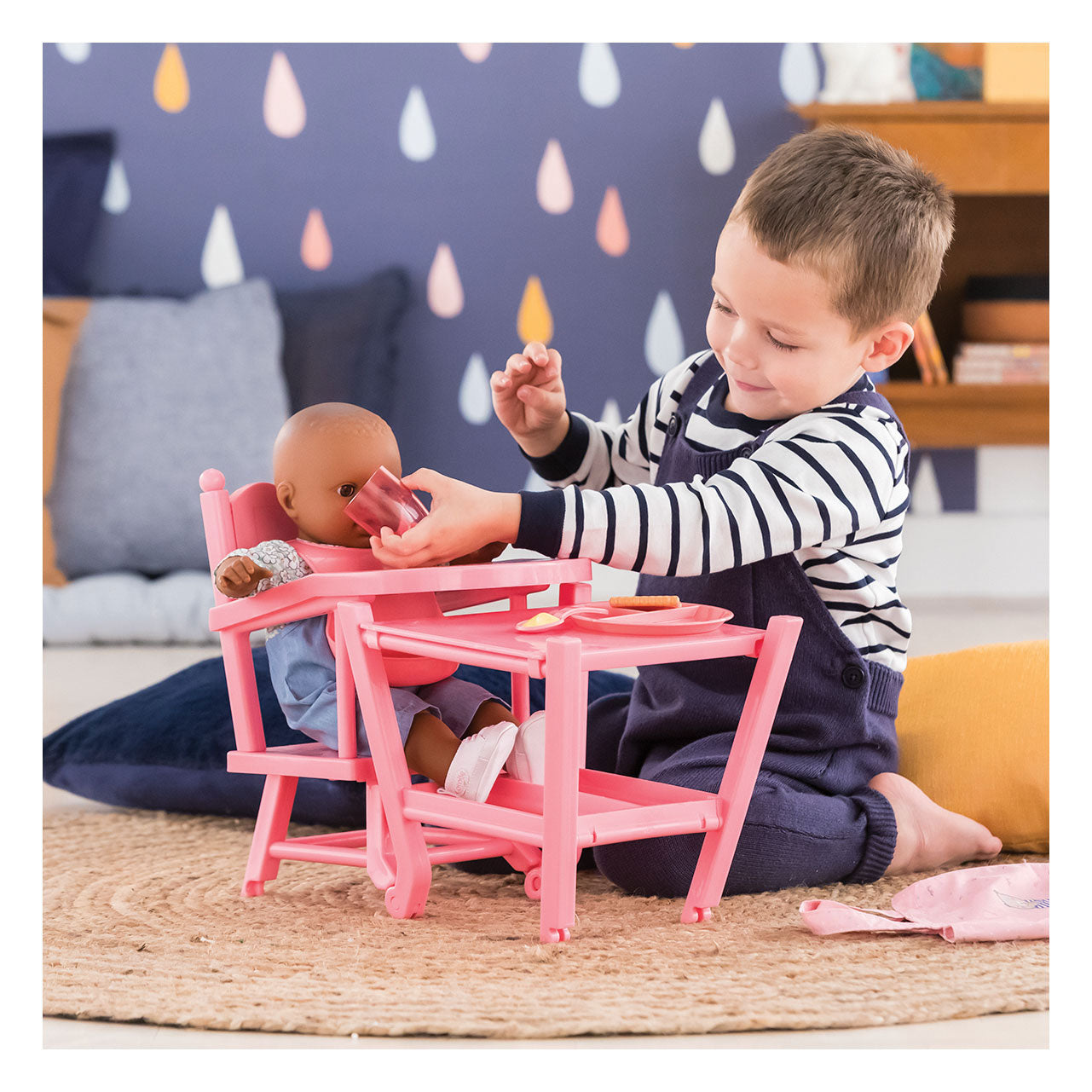 Corolle Mon Grand Poupon - Chaise de poupée rose