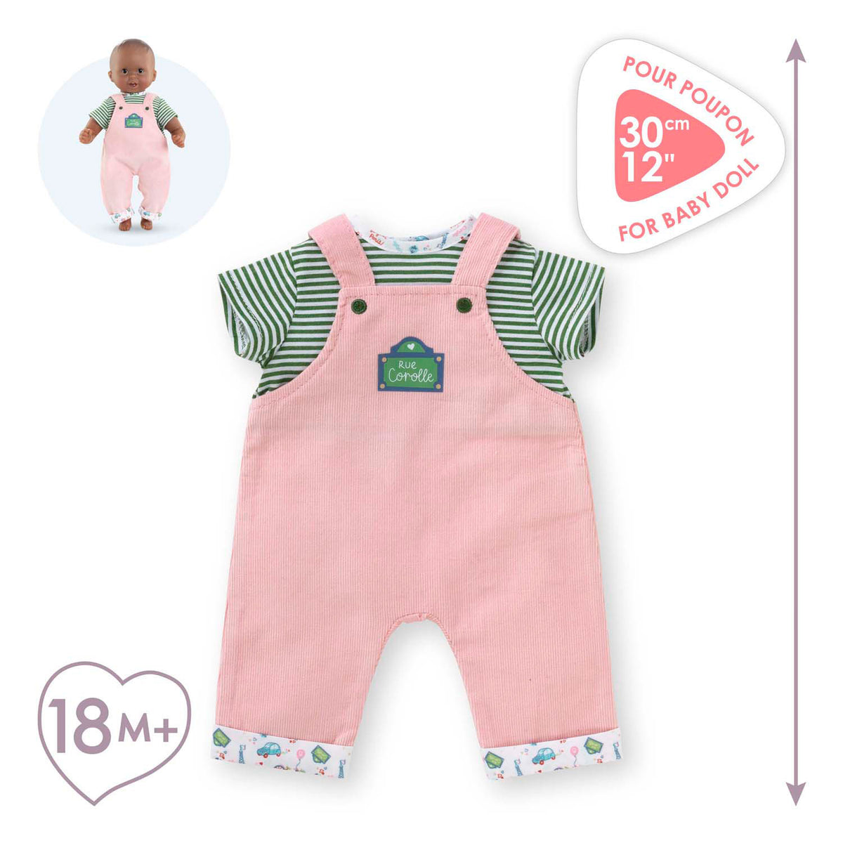 T-shirt Corolle et dans l'ensemble pour bébé pop, 30 cm