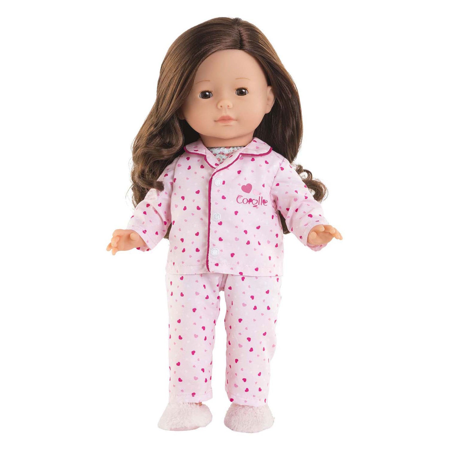 Pyjama et chaussons poupée Corolle ma - coeurs - 36cm
