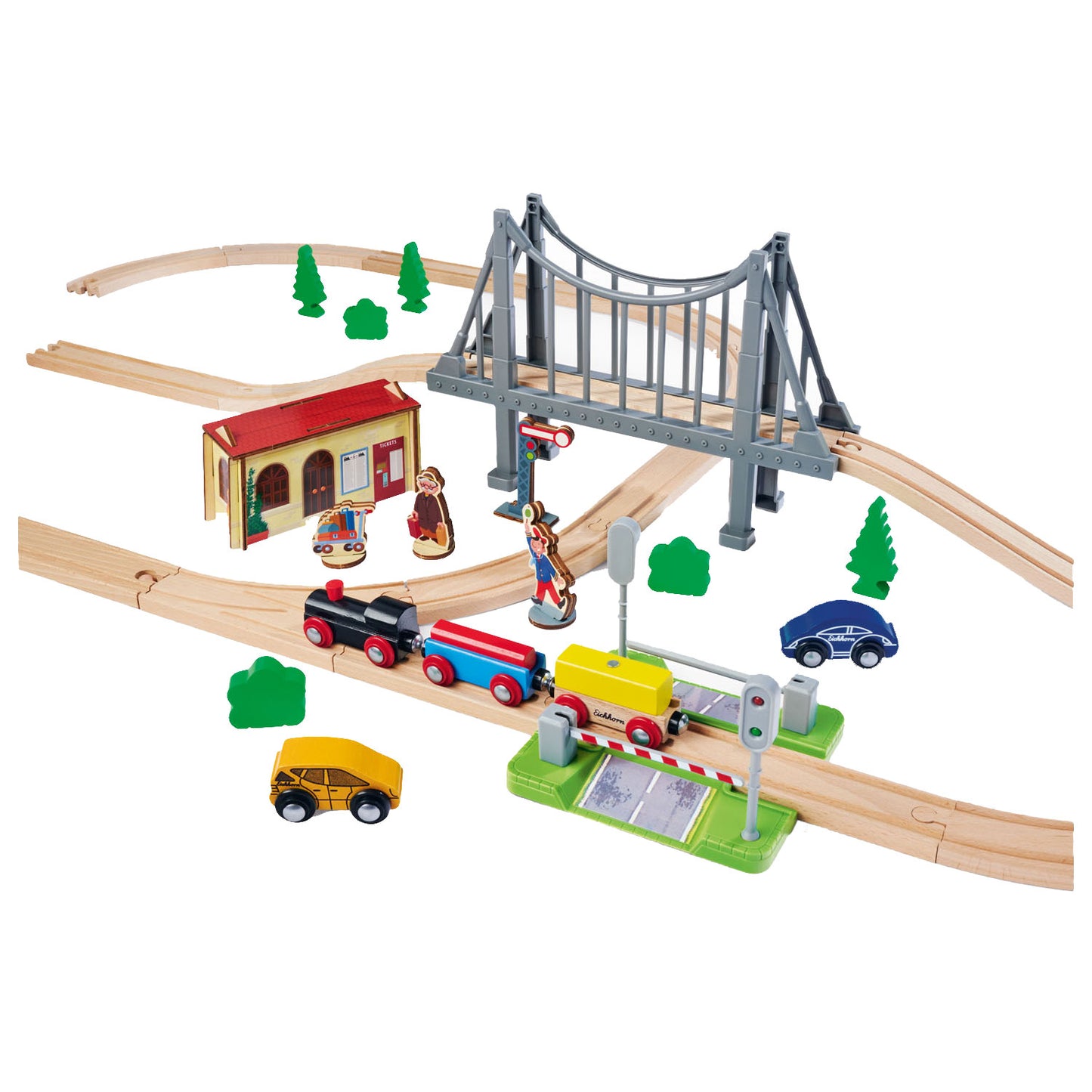 Eichhorn Track Track with Bridge Play set, 55dlg.