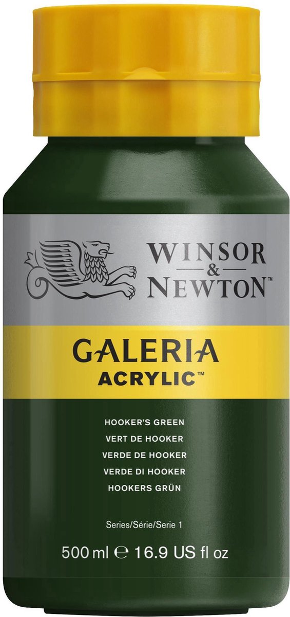 Winsor Newton Galeria Acrylique 500 ml Vert Hooker