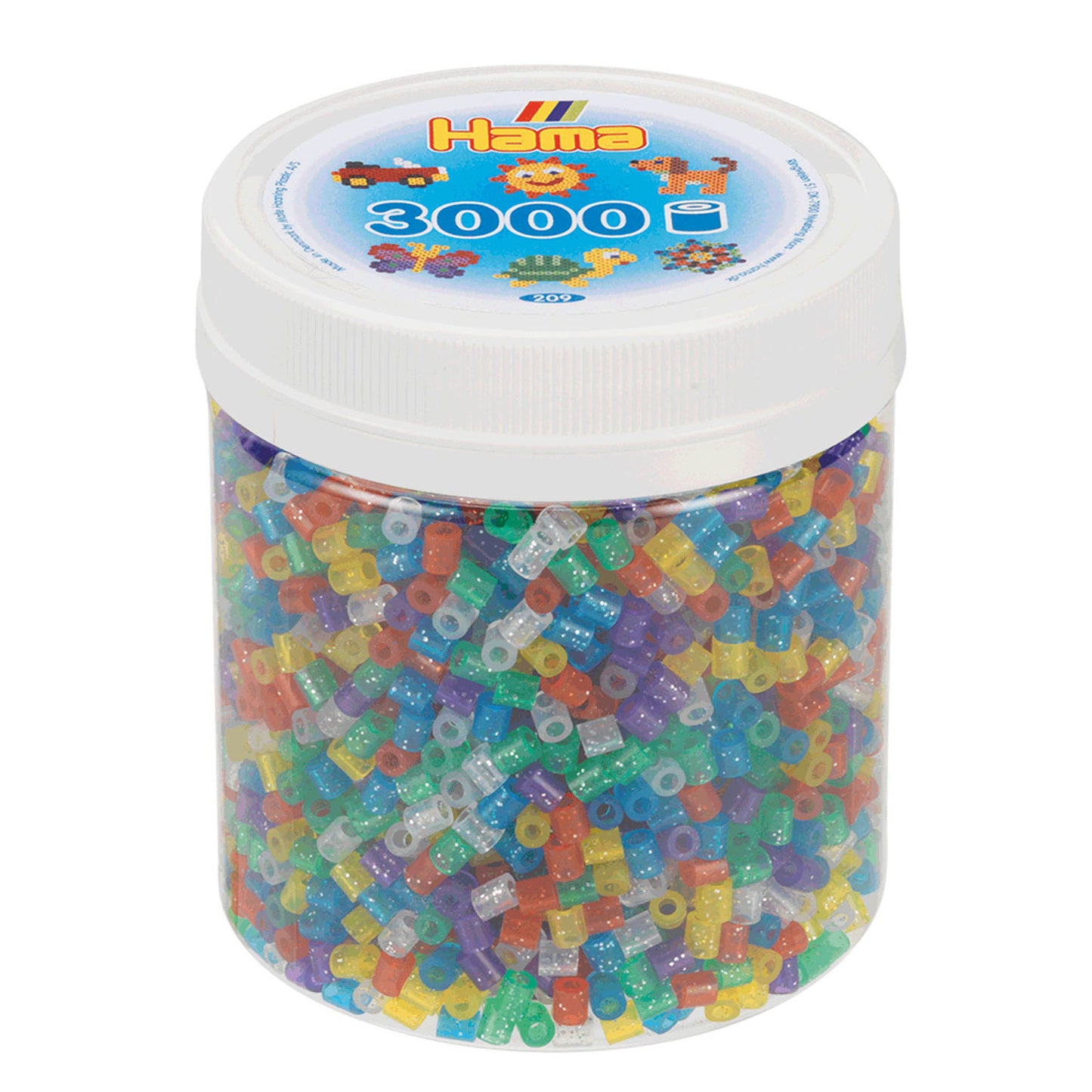 Hama String perles dans Potje Glittermix (54), 3000st.