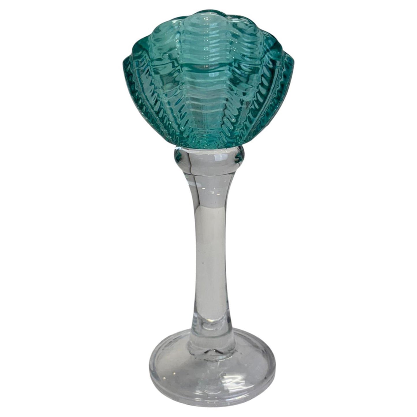 Bougeoir ambiance Manoir coquille Saint-Jacques 9,5x9x21,6cm
