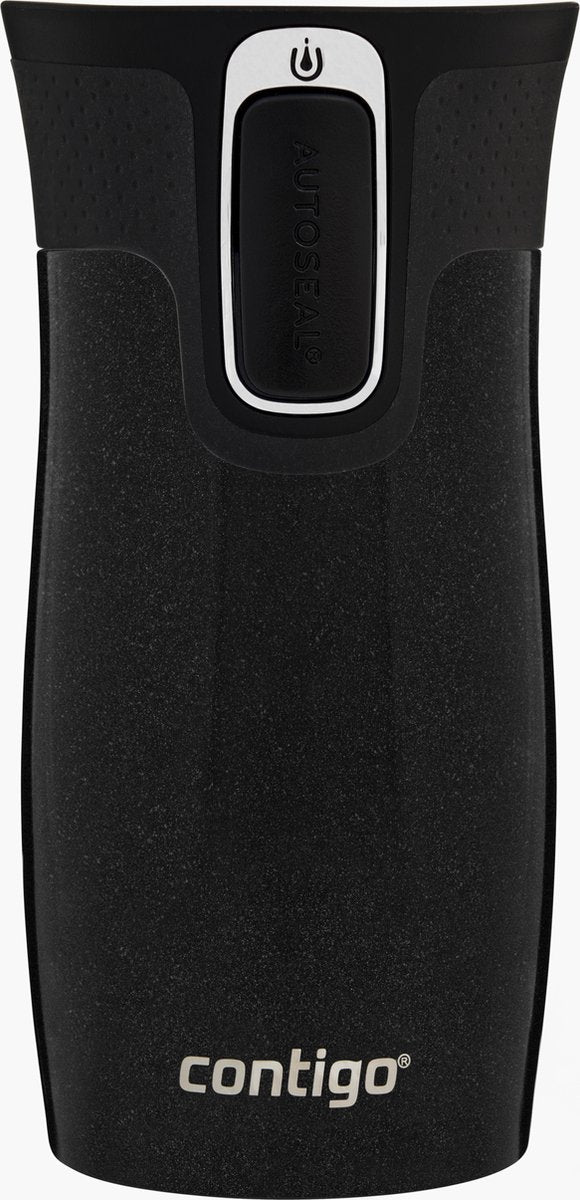 Contigo west loop mini tasse thermos à fermeture automatique, tasse isotherme en acier inoxydable - réglisse - tasse à café à emporter, sans BPA, tasse étanche à emporter avec couvercle facile à nettoyer, garde au chaud jusqu'à 6 heures, 300 ml