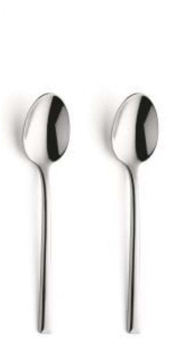Amefa metropole - Set de cuillères à dessert 2 pièces - brillant - couleur argent
