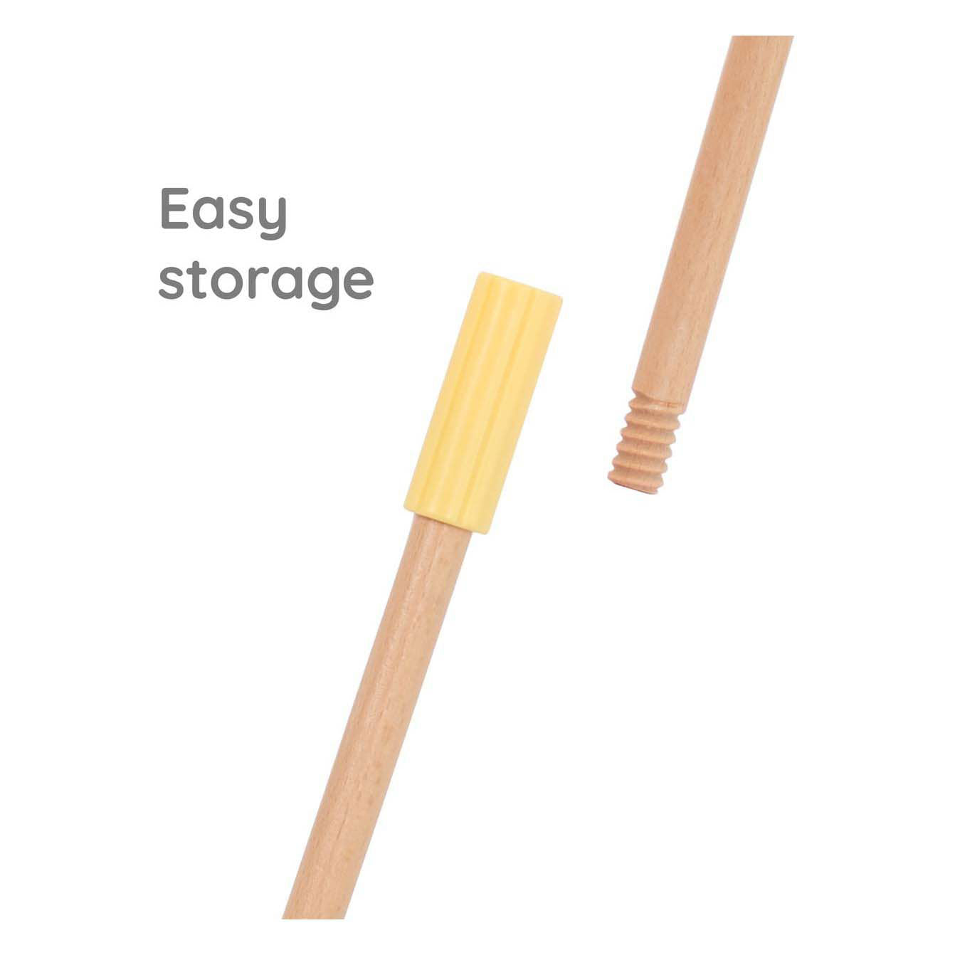 Jouet à pousser en bois du monde classique arc-en-ciel