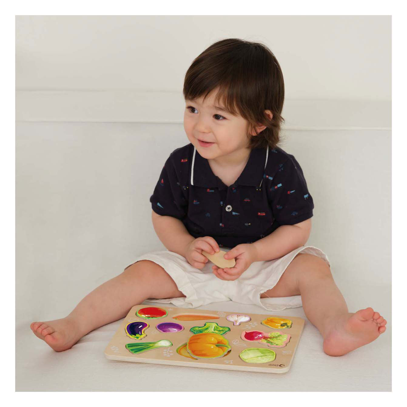 Légumes puzzle en bois du monde classique
