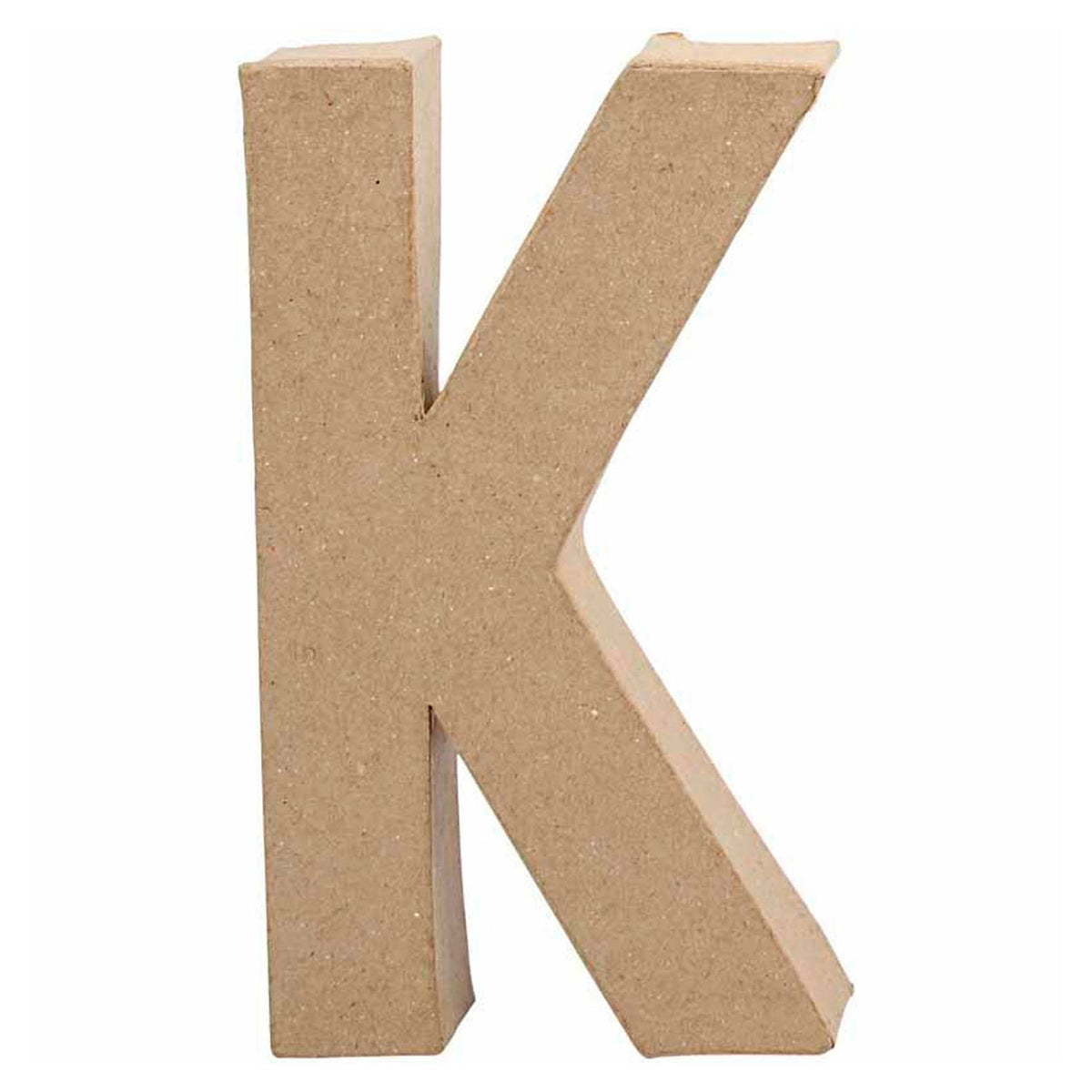 Lettre Papier -Maché - K, 20,5 cm