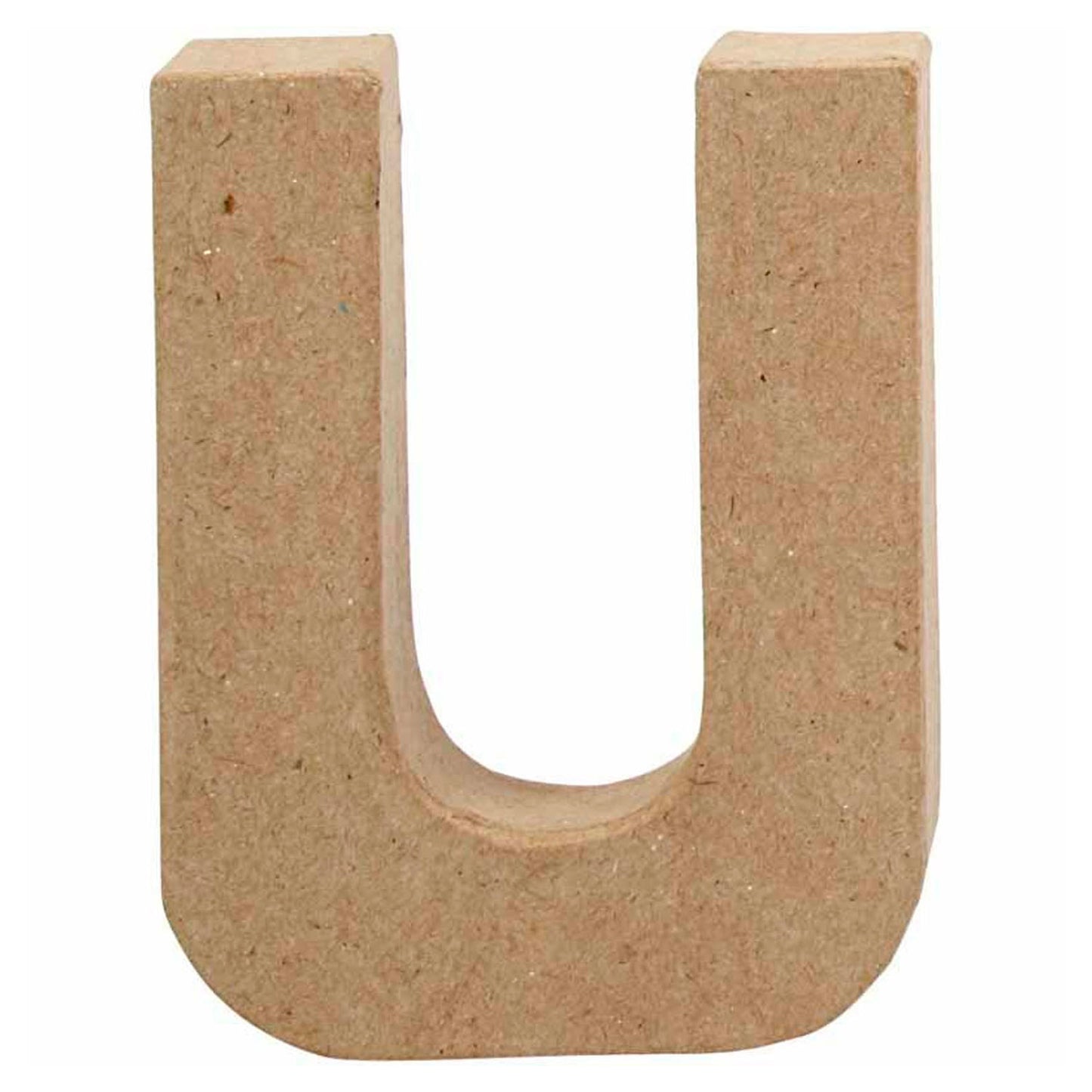 Lettre Papier -maché - U, 10cm