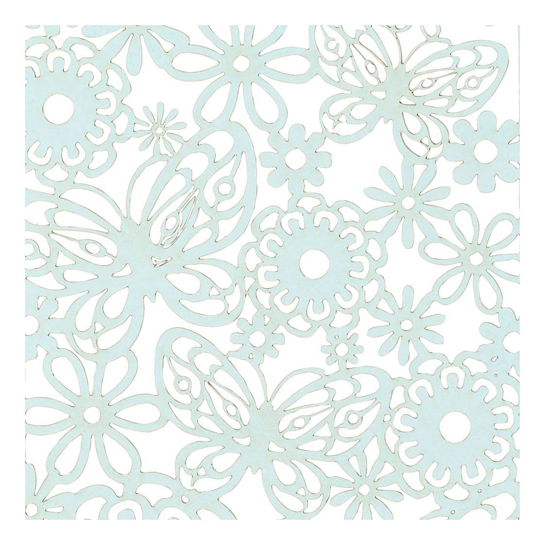 Crétiv Company Pattern Carton Light Blue, 10st.