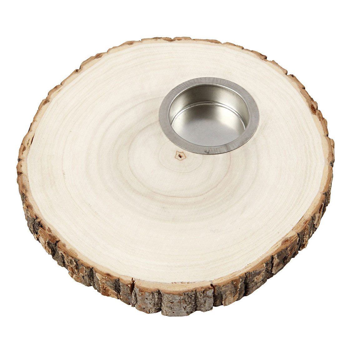 Crétiv Company Wooden Disk Tea Lightder 14-16cm Company