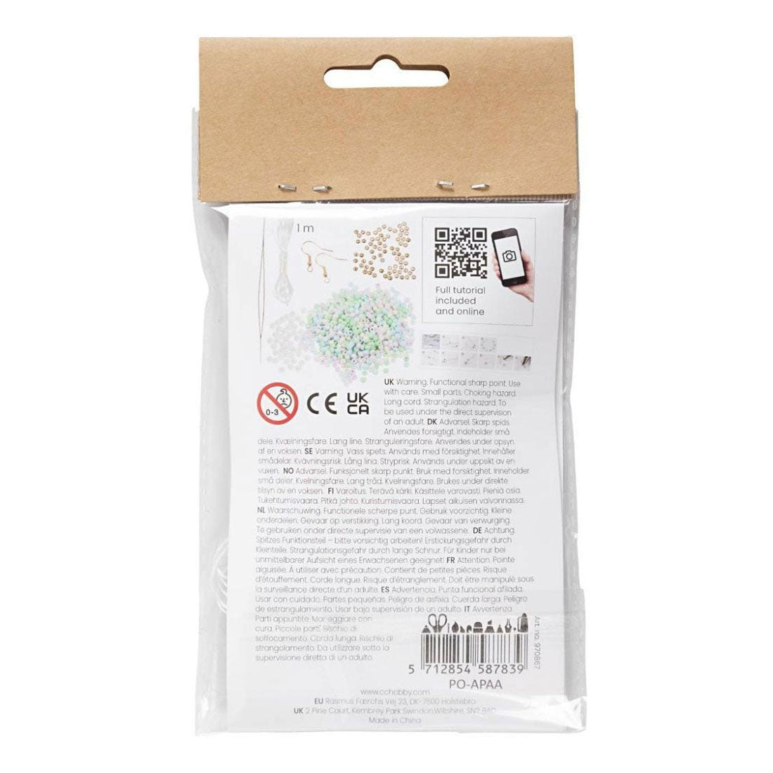 Creativ Company Mini Hobbies Set Bijoux Bracelet et Boucle d'oreille élastiques