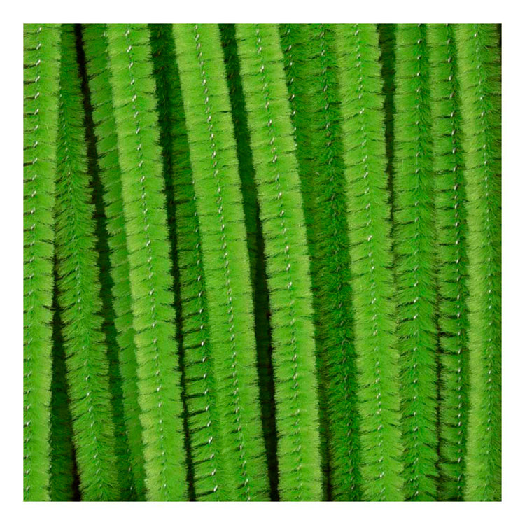Creativ company chenille, l: 30 cm, épaisseur 6 mm, vert citron, 50 pièces 1 boîte