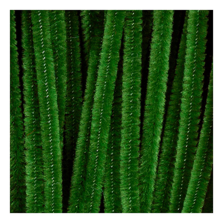 Creativ company chenille, l: 30 cm, épaisseur 6 mm, vert pin, 50 pièces 1 boîte