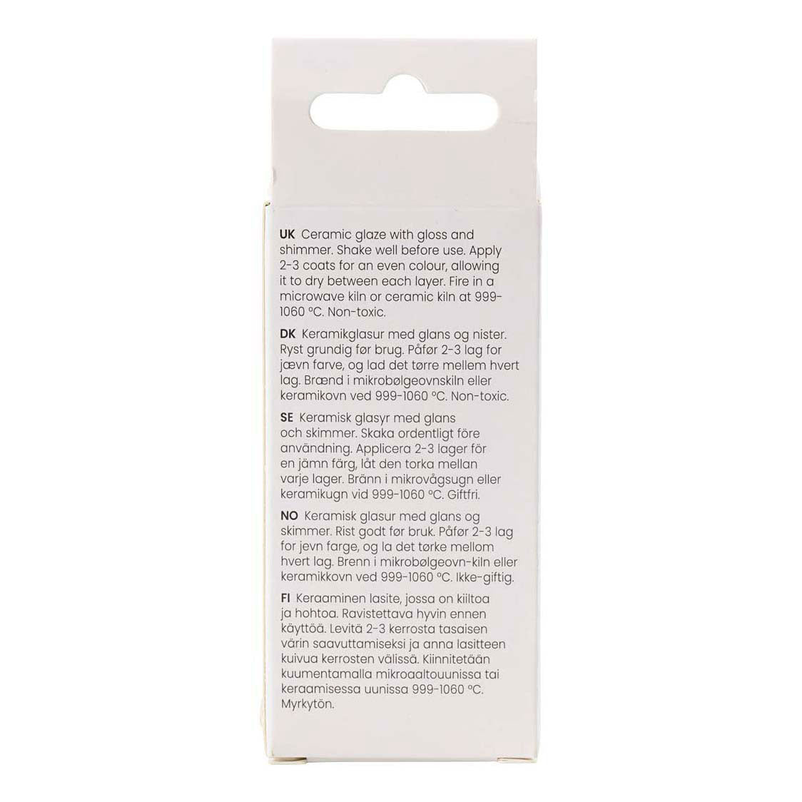 Creativ company vernis céramique moucheté, 999-1060 °c, opaque, clous rouillés, 60 ml 1 flacon