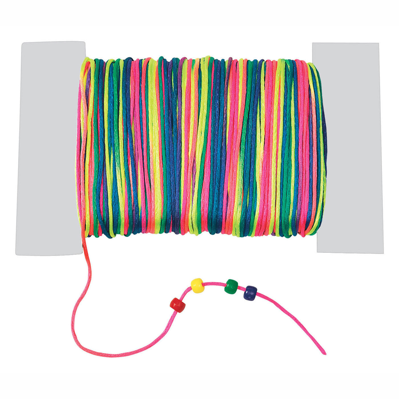 Colorations - Cordon de perle en satin Rainbow, 91 mtr.
