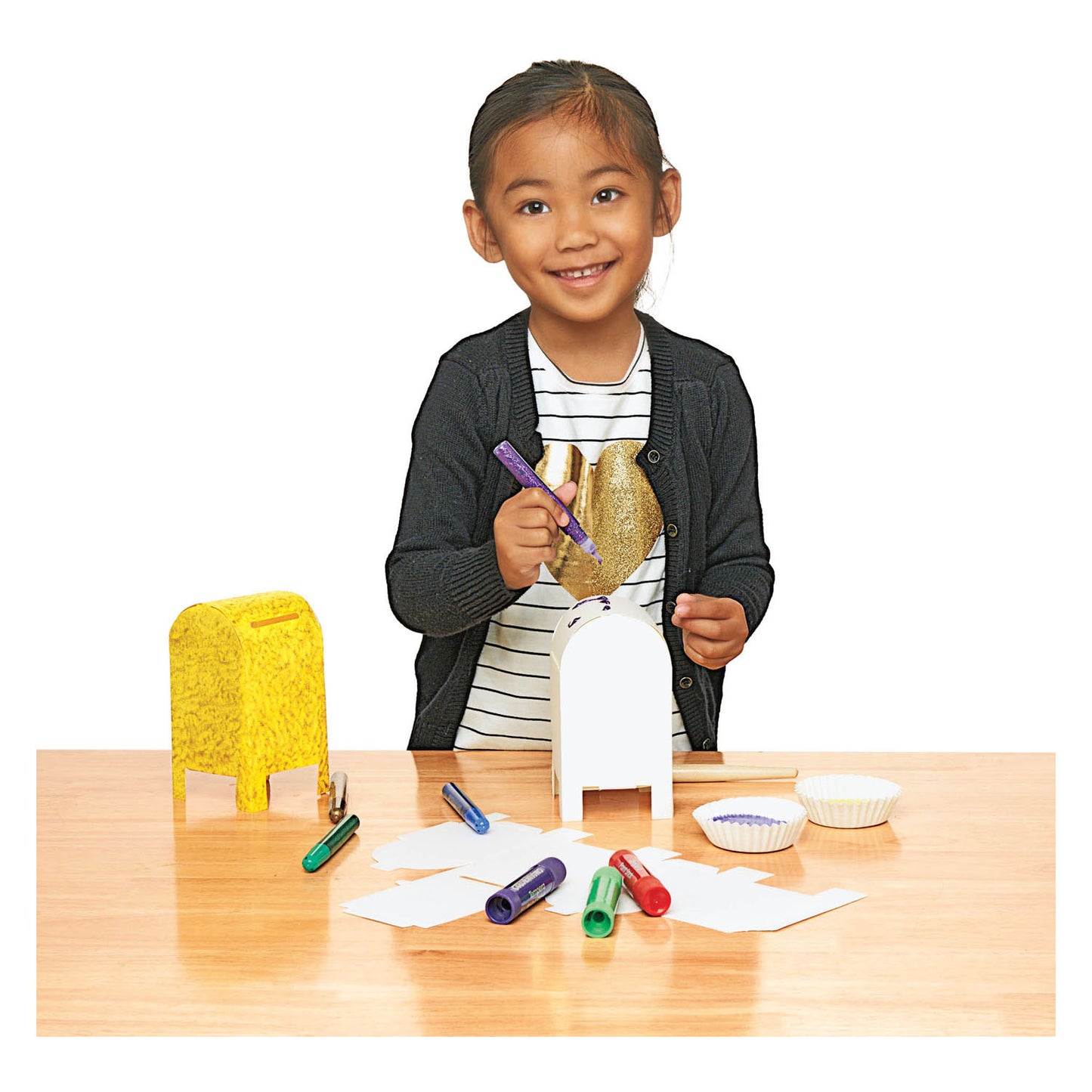 Colorations en papier pliable en papier, ensemble de 20