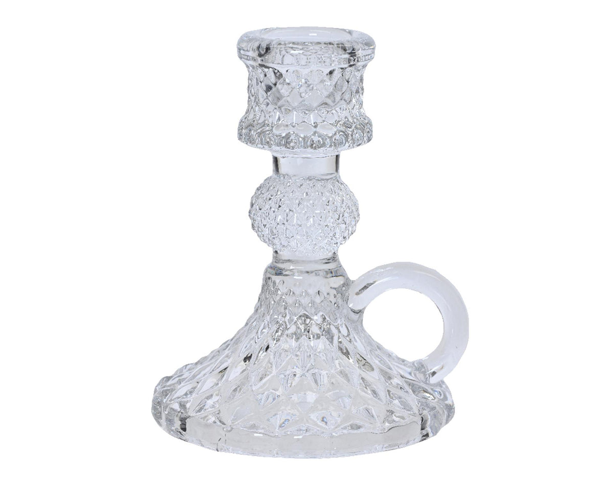 Decoris bougeoir applique verre cristal 40cm