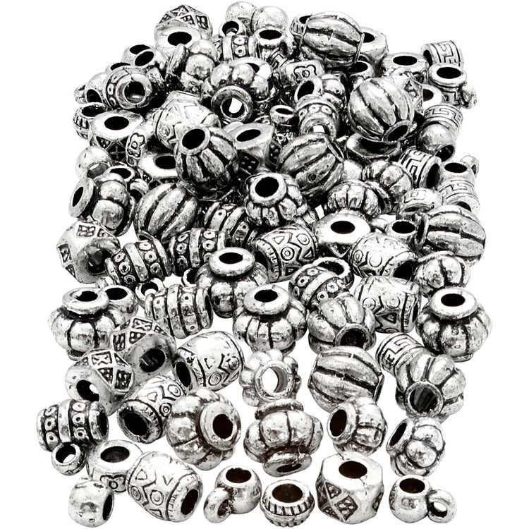 Mélange de perles Creativ Company, taille 7-11 mm, diamètre du trou 3 mm, env. 400 pièces, 200 g 1 boîte