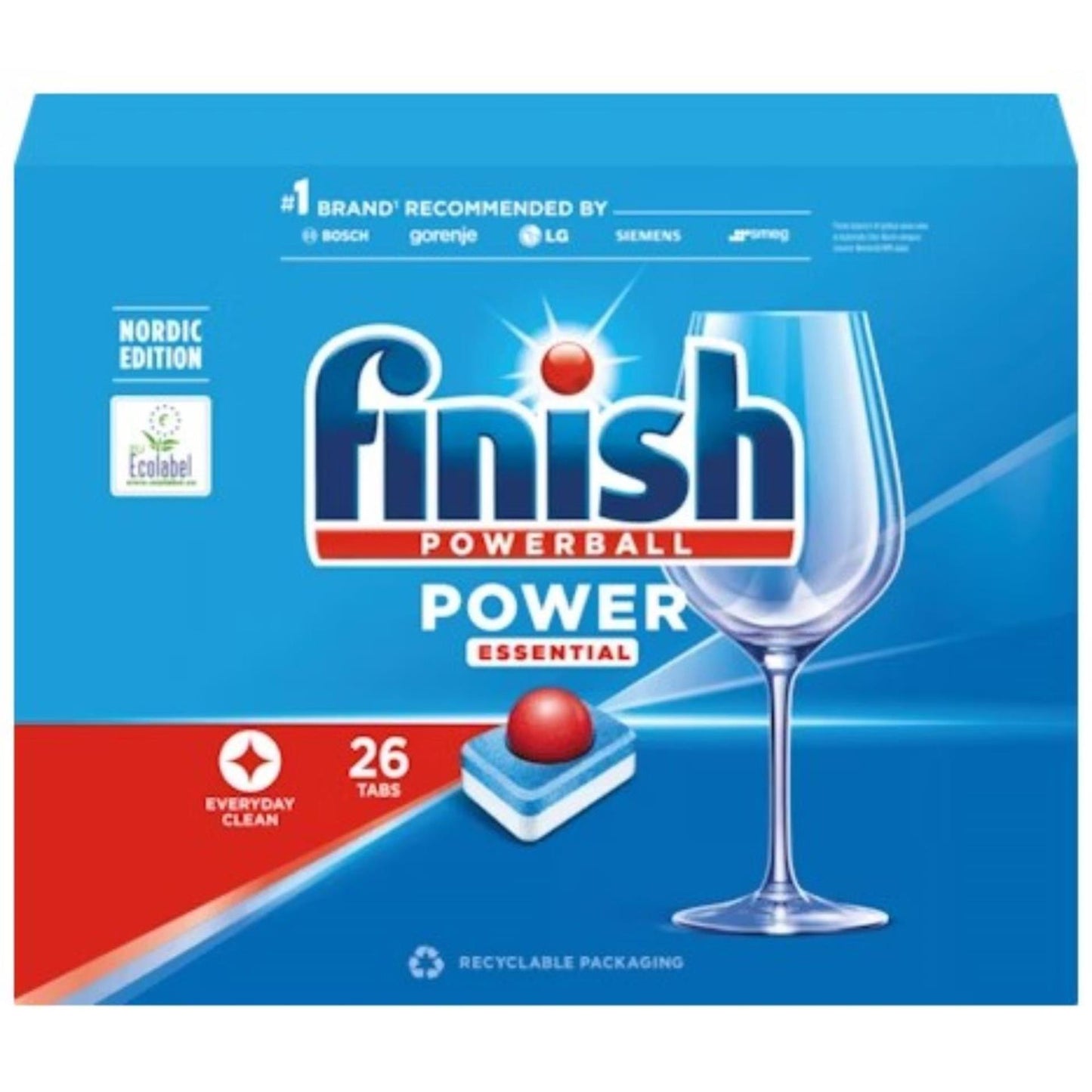 Finish power essentiel 26 pièces