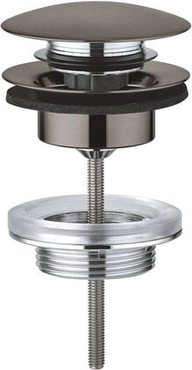 Bonde d'écoulement Grohe push open graphite dur brossé