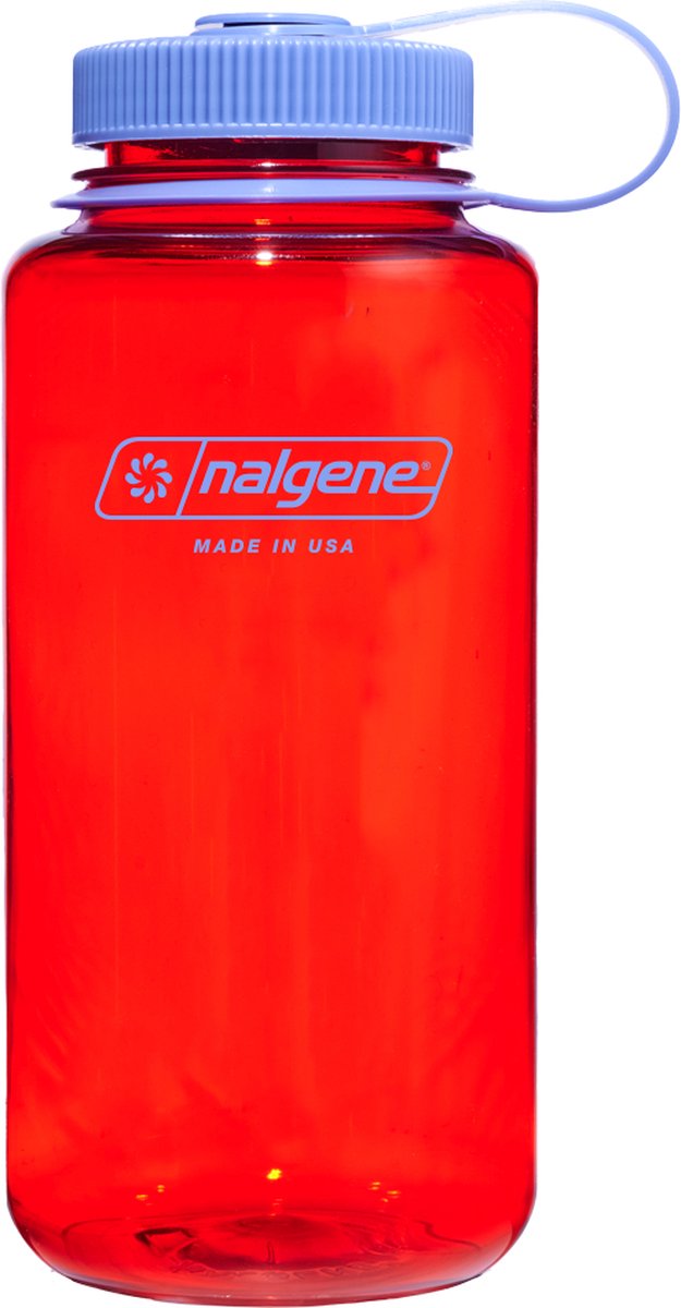 Nalgene - bouteille à large goulot - gourde - bouteille d'eau - étanche - 1000 ml - sans bpa - sustain - marmelade d'orange