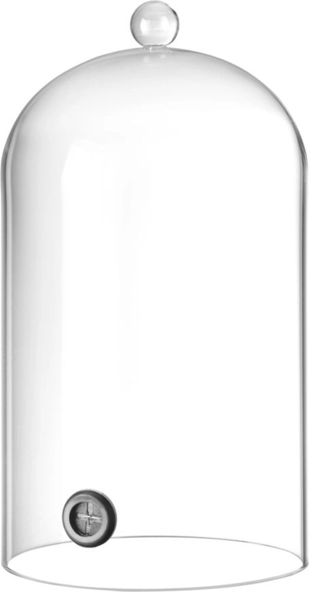 Cloche en verre Hendi avec ouverture d'aération – verre borosilicate – ø150x (h) 280 mm
