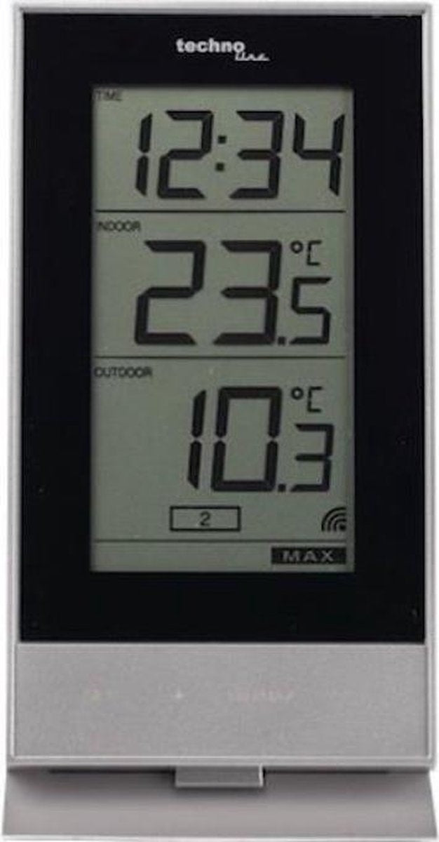 Station météo Technoline ws 9900 - 85x166x56 mm - blanc - avec 1 capteur extérieur - tl-ws9900