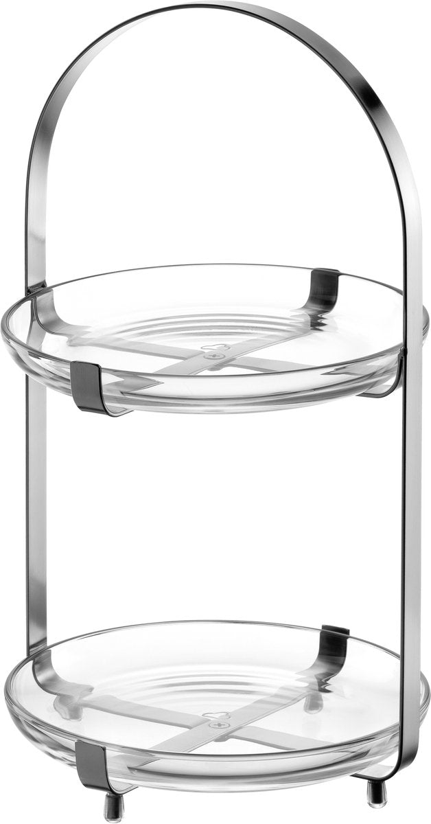 Leonardo cucina etagère 2 pièces argent