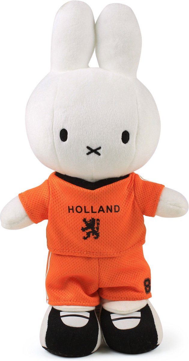 Miffy by bon ton toys joueur de football miffy hollandais - 24 cm - 9,5 dos no. 8 !