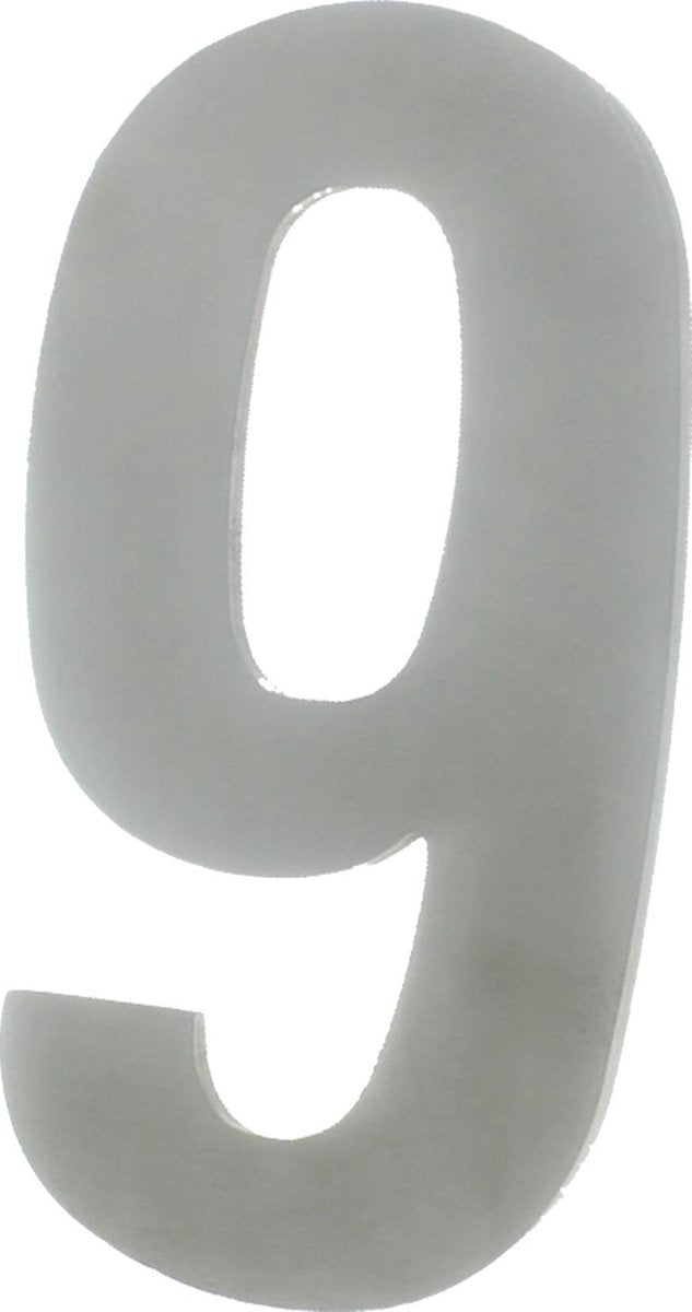 Numéro de maison Starx 130x3mm acier inoxydable 9