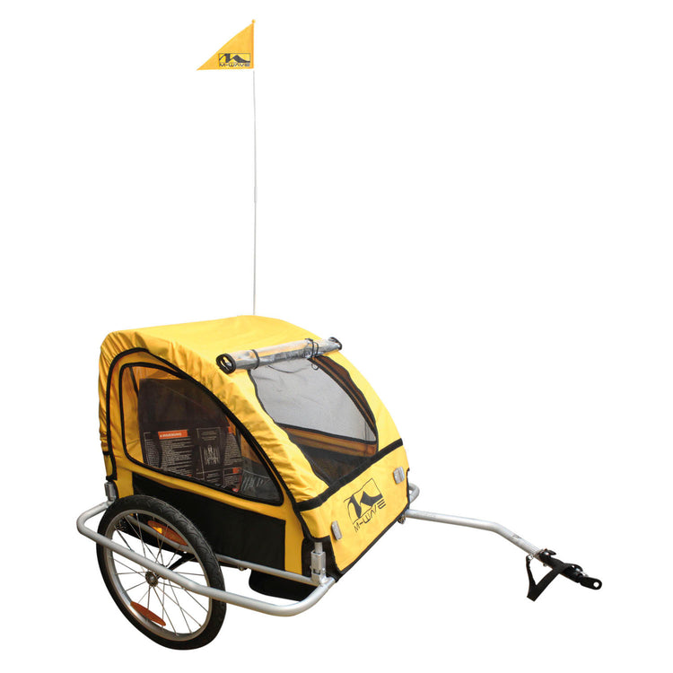 M-Wave Children's Bicycle Trailer à bagages remorque avec un cadre en aluminium
