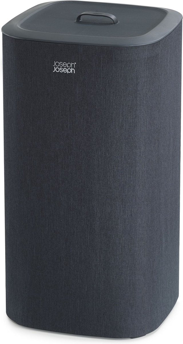 Joseph joseph panier à linge tota - 2 compartiments - tri du linge - 60 litres - noir