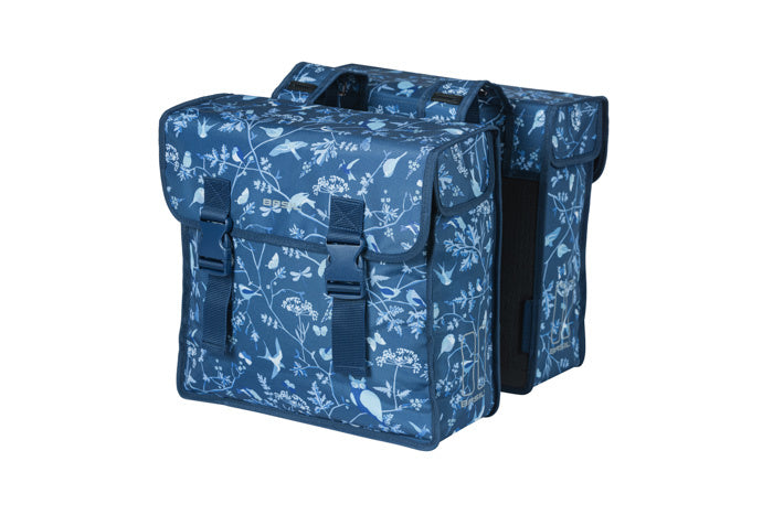 Basil Wanderlust, sacoche double pour vélo, bleu indigo