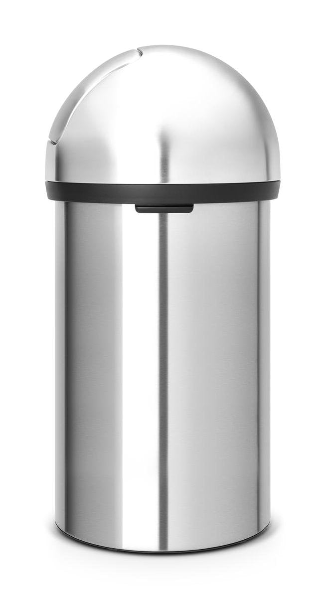 Poubelle Brabantia push bin - 60 litres - acier mat