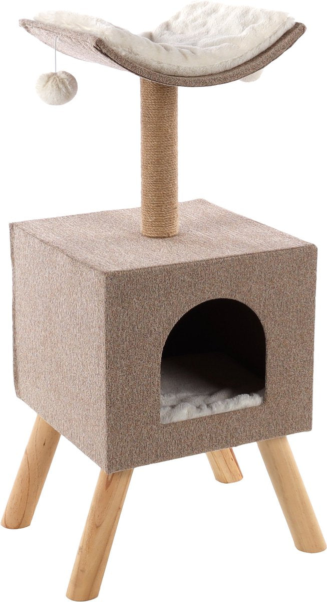 Flamingo Flamingo Cat Stracing Post Scandi 43.5x40x54.5 cm beige 560554