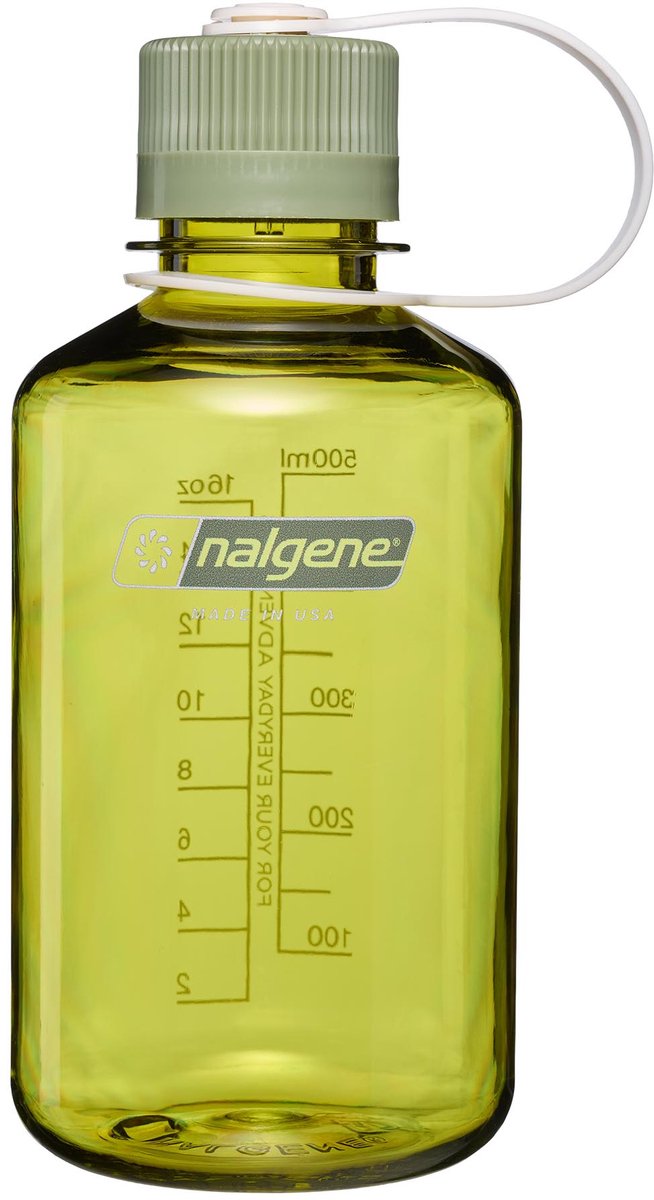 Nalgene - bouteille à col étroit - gourde - bouteille d'eau - 500 ml - endive avec huile vert sustain nouveau !