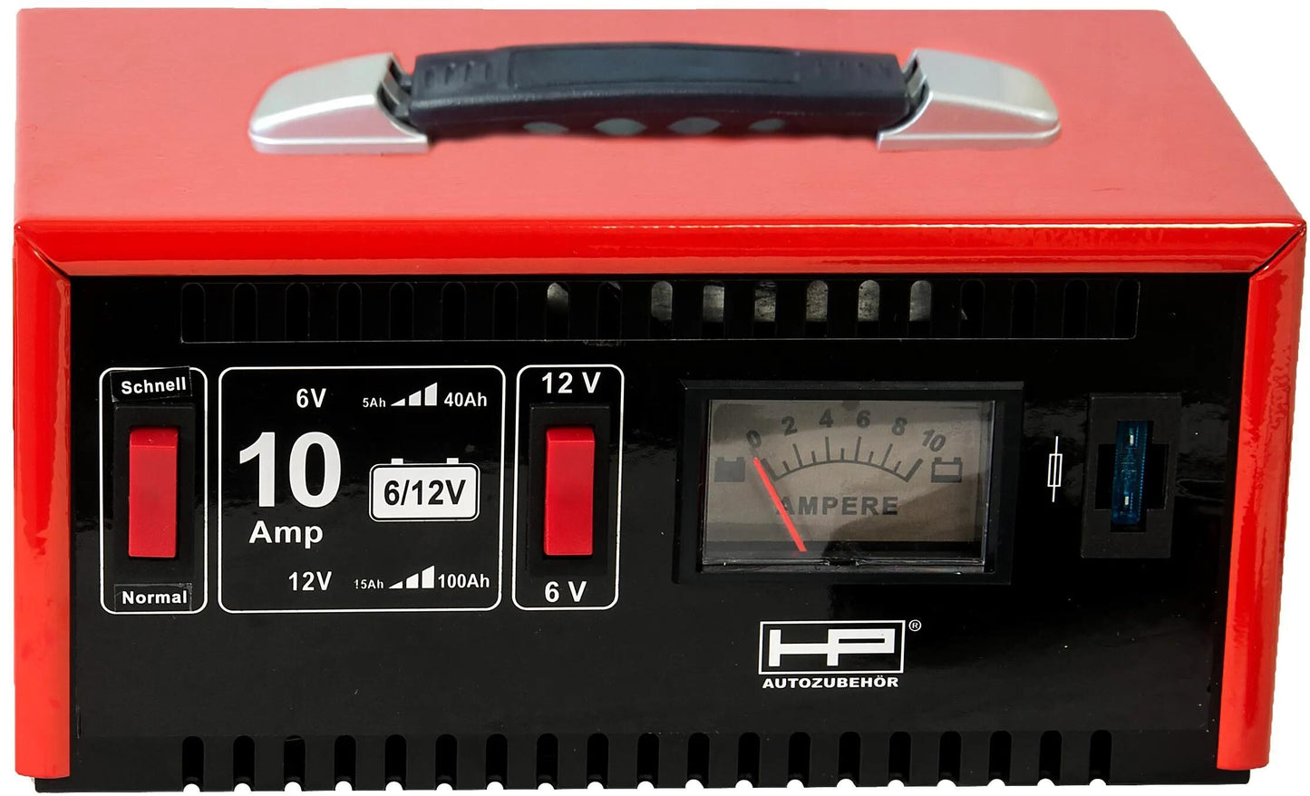 HP Charger 6 12V 10A 15-120AH, métal