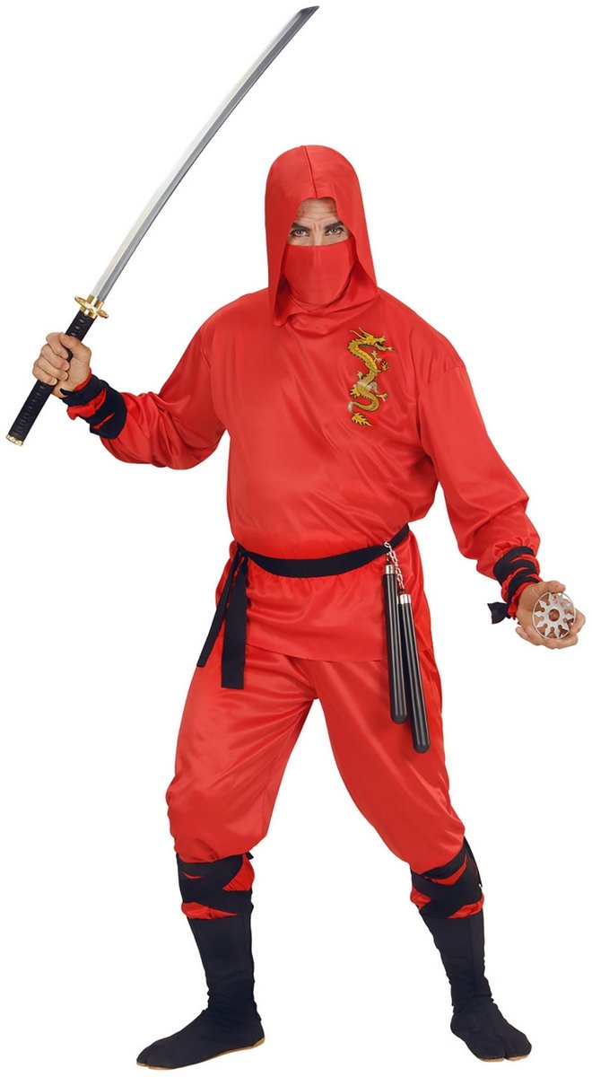 Costumes ninja dragon rouge Finidi pour enfants