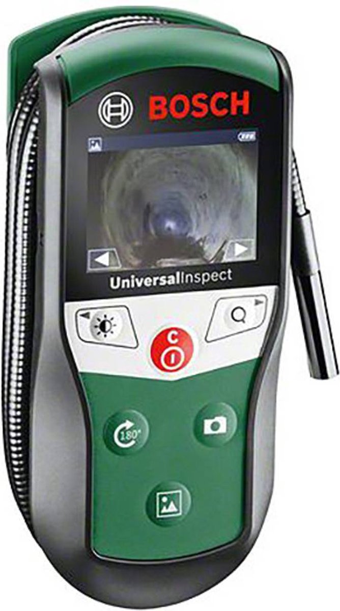 Bosch universalinspect - caméra d'inspection - comprenant crochet, miroir, aimant, 2 supports et étui de rangement