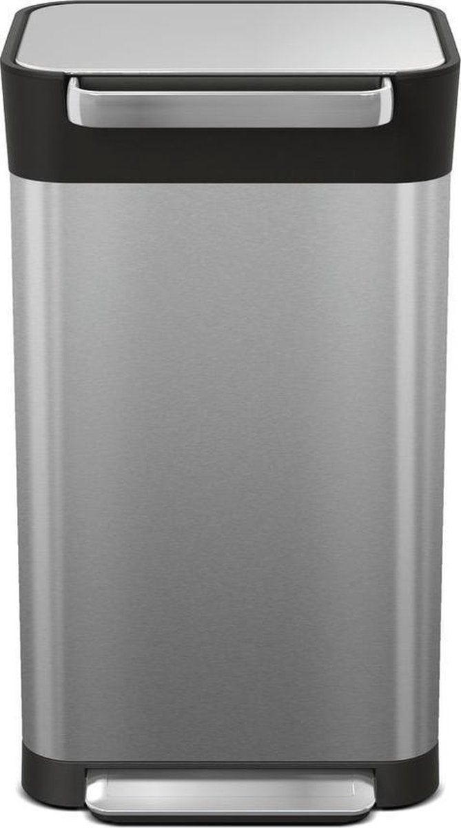 Joseph joseph poubelle intelligente titan slim - acier inoxydable - 30 l - argent