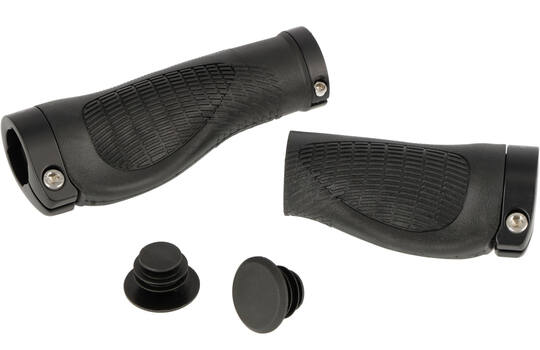 Trivio - poignées de vélo nexus 128 95 caoutchouc ergonomique lock-on noir
