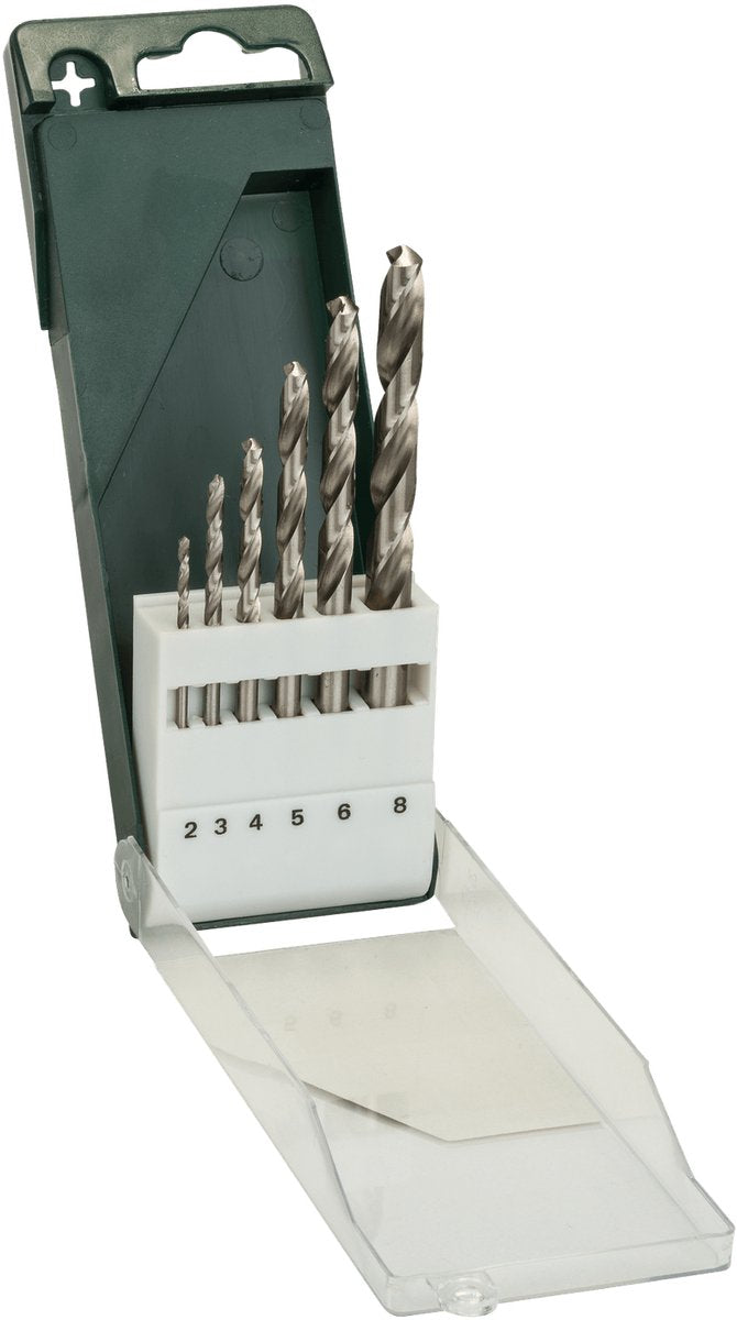 Bosch - jeu de 6 forets à métaux hss-g, din 338 2.0 ; 3,0 ; 4,0 ; 5,0 ; 6,0 ; 8,0 mm
