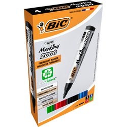 Marqueur permanent bic 2000 large 1,7mm rond assorti