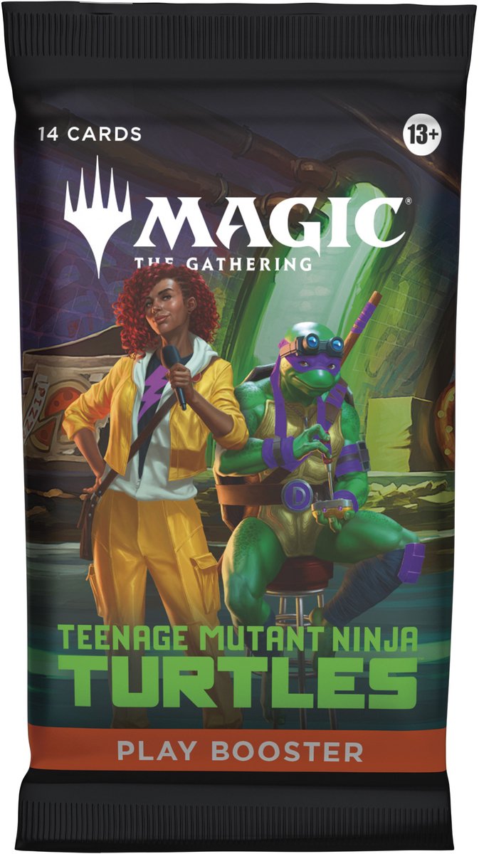 Asmodee magie le rassemblement cartes à jouer boîte de tortues ninja mutantes adolescentes.
