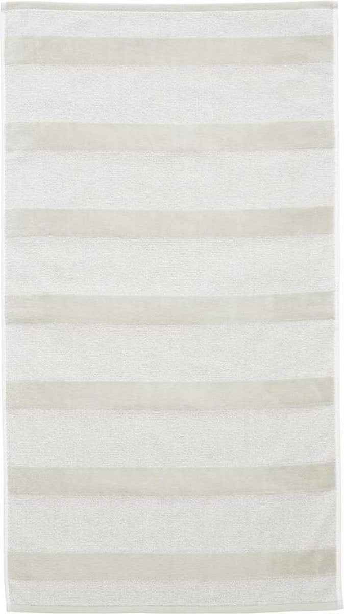 Serviette d'invité à rayures transparentes Beddinghouse - sable