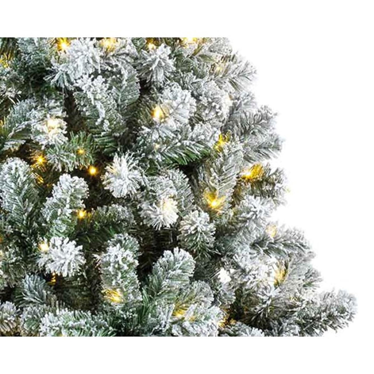 Sapin de Noël Everlands pin impérial enneigé 150cm+LED