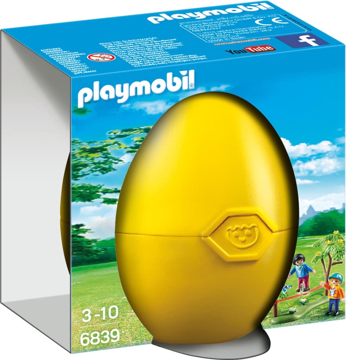 Oeuf Playmobil avec 2 enfants avec slackline