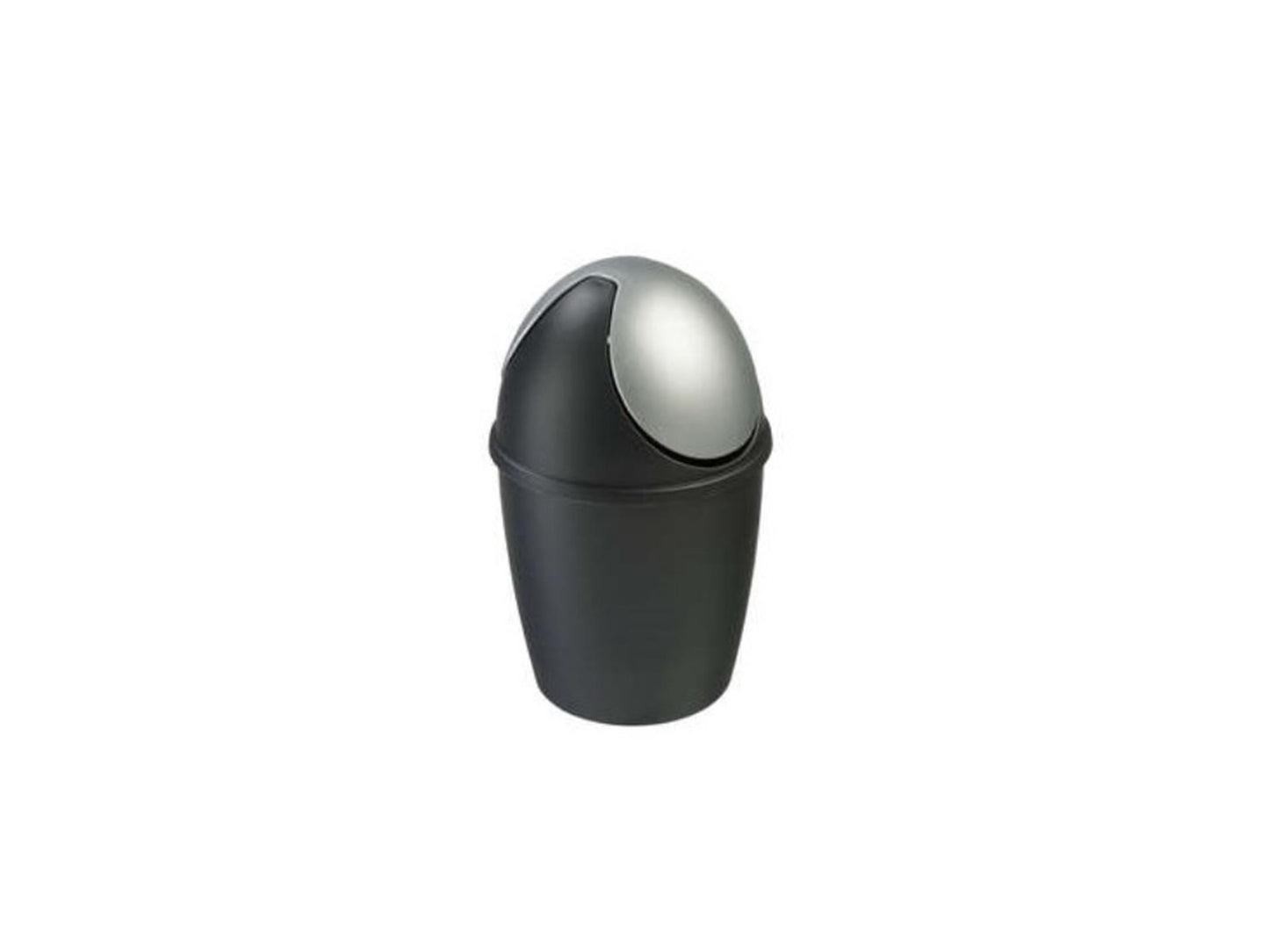 Inhibiteur des déchets de table de dimanche avec couvercle de swing 1,5 L Zwartzilver